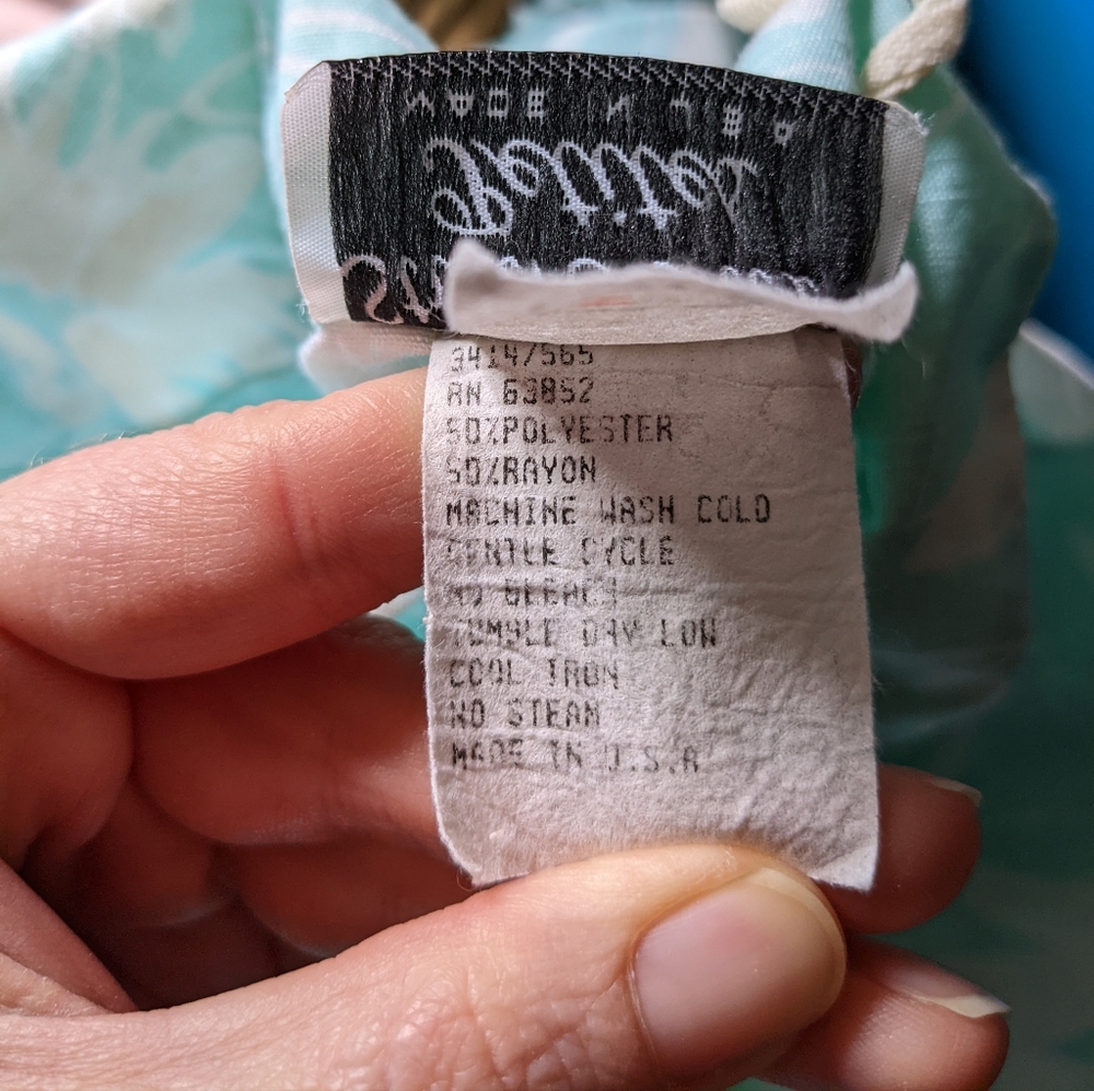 90s Vtg Spring Easter Dress Stuart Alan Petites Belted Dress With Pockets! - Picture 10 of 10